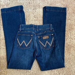 Wrangler Women's Dark Blue Straight Leg Jeans